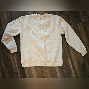 Nuuds Beige Textured Sweatshirt